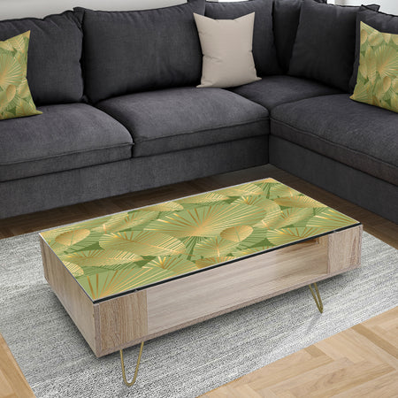Golden Leaves I - Glam Coffee Table