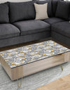 Golden Rose Flowers - Glam Coffee Table