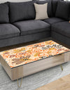 Retro Indian Floral Batik III - Glam Coffee Table