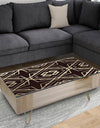 Gold and Black Art Deco Pattern - Glam Coffee Table