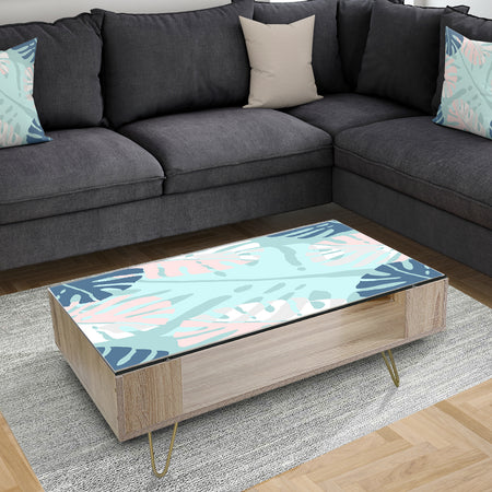Retro Floral Pattern II - Glam Coffee Table