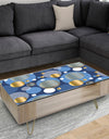 Circular Abstract Retro Geometric XI - Glam Coffee Table