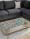 Retro Pattern Abstract Design XII - Modern Coffee Table