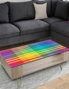 Rainbow colors simple geometric pattern. - Glam Coffee Table