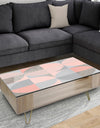 Round geometric textured pattern - Glam Coffee Table