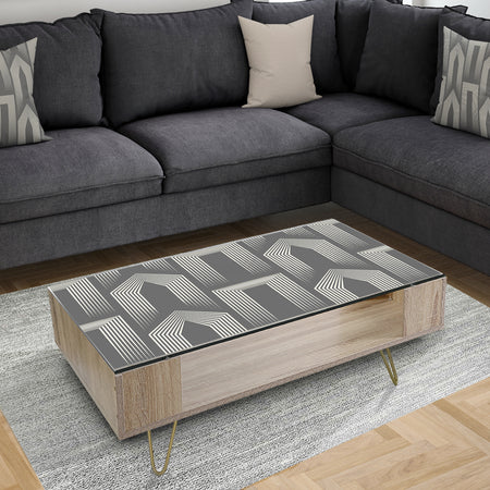 Mimimal Black and White Design III - Glam Coffee Table