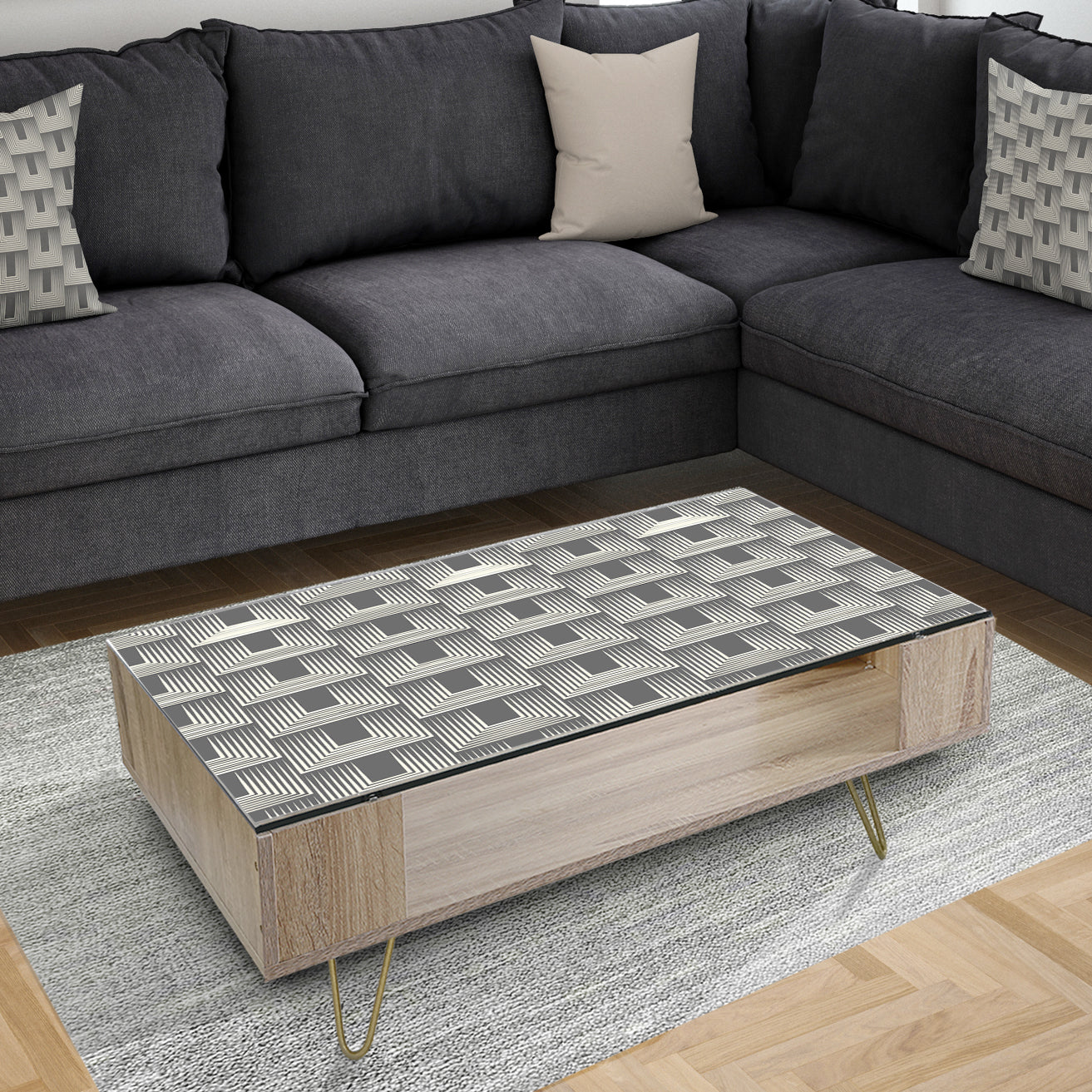 Mimimal Black and White Design I - Glam Coffee Table