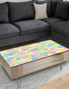 Geometrical Pastel Abstract II - Glam Coffee Table