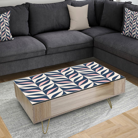 Floral Retro Botanical Pattern III - Glam Coffee Table