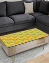 Retro Abstract Design In Yellow And Green - Vintage Coffee Table