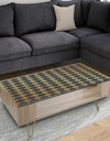 Golden Luxury Metallic Geometrics I - Glam Coffee Table