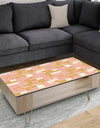 Pink Retro Abstract Design - Glam Coffee Table