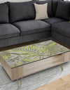 Tropical Palm Leaves I - Glam Coffee Table