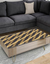 Golden ZigZag Chain - Glam Coffee Table