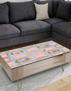 Circular geometric shapes pattern - Glam Coffee Table