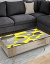 Circular Abstract Retro Geometric I - Glam Coffee Table