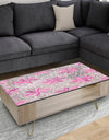 Retro Floral Pattern XII - Glam Coffee Table