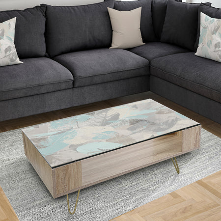 Retro Foliage Design I - Vintage Coffee Table