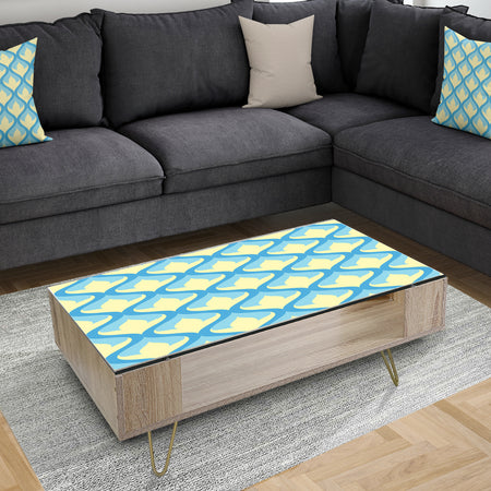 Retro Pattern Abstract Design IX - Glam Coffee Table