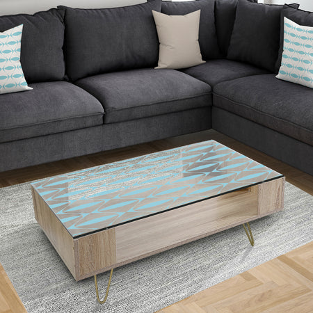 Abstract Retro Geometrical Design III - Glam Coffee Table
