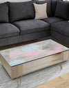 Circular Abstract Retro Geometric III - Glam Coffee Table