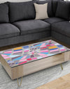 Abstract Retro Geometric Pattern I - Glam Coffee Table