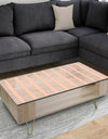 Retro Abstract Lines Pattern - Glam Coffee Table