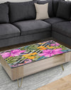 Tropical Foliage and Geometrics - Glam Coffee Table