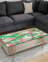 Tropical Cooconut and Jungle Flowers - Glam Coffee Table