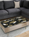 Gold Retro Circular Pattern - Glam Coffee Table