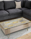 Circular Golden Pattern I - Glam Coffee Table