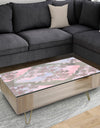 Retro Pink Flower Pattern I - Traditional Coffee Table