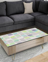 geometric pattern with leaves - Glam Coffee Table