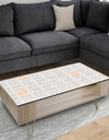 Retro Geometrical Pattern II - Glam Coffee Table