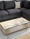 Porch & Den Brown on Grey Blossoms - Traditional Coffee Table