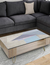 Purple Geometric Bridge I - Modern Coffee Table