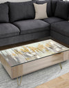 Silver and Yellow Birch Forest - Traditional Coffee Table