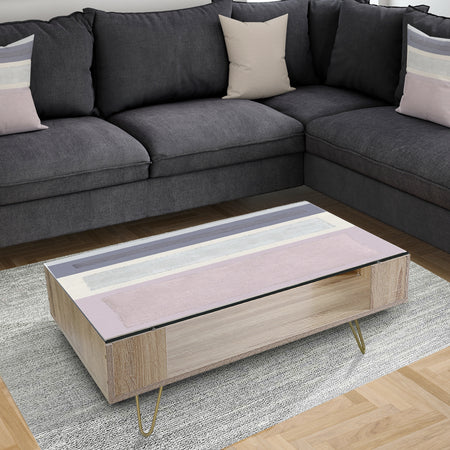 Painted Weaving IV FB - Transitional Coffee Table