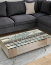 Blue Zephyr Quote II - Traditional Coffee Table