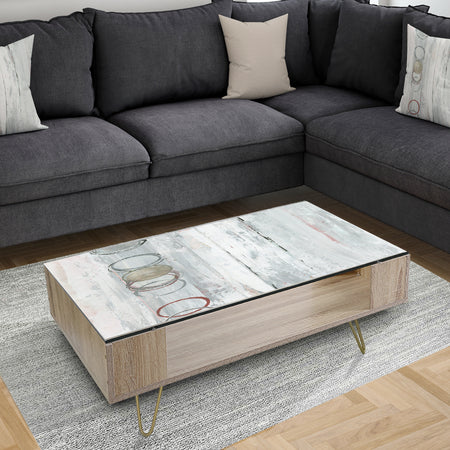 Whitewashed Syrah - Traditional Coffee Table