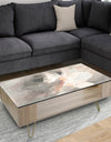 Abstract Peony Grey - Shabby Chic Coffee Table