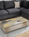 Marble Gold and Black - Transitional Coffee Table