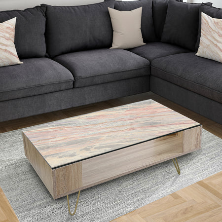 Copper Dreams watercolor - Transitional Coffee Table