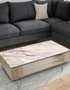 Shaby Pink Marble - Transitional Coffee Table