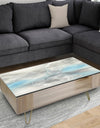 Watercolor Minimal Blue Tones I - Traditional Coffee Table