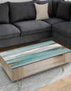 Glam Teal Watercolor I - Glam Coffee Table