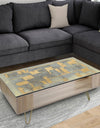 Glam Metallic Form II - Transitional Coffee Table