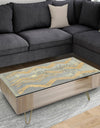 Glam Metallic Form III - Transitional Coffee Table