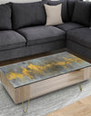 Black and Gold Glam Abstract - Transitional Coffee Table