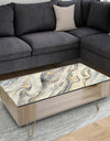 Glam Golden Falls - Transitional Coffee Table